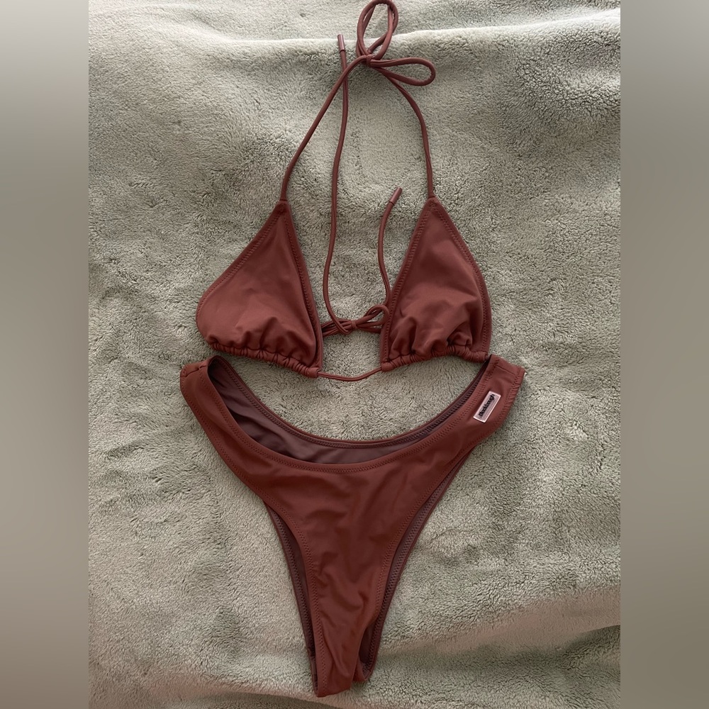 Brown BlackBough Bikini set